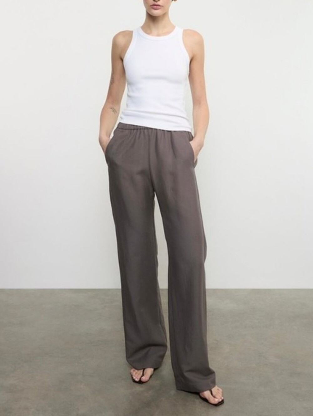 Enza Costa Twill Everywhere Pant – Iron Grey| Size 4